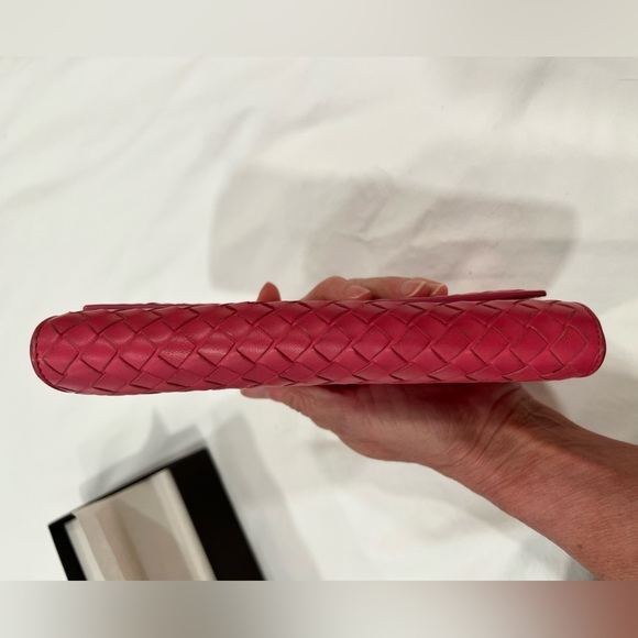 Bottega Veneta | Intracciato Woven | Wallet in Box | Barbie Pink - Picture 12 of 12